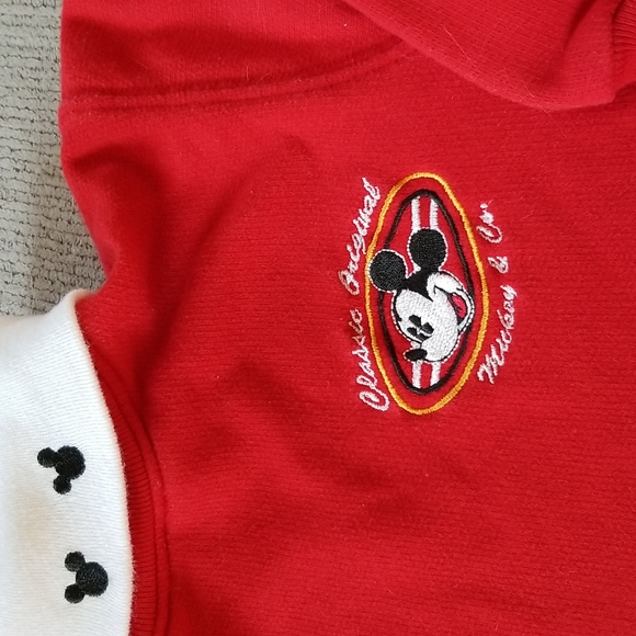 Early 90s Mickey Mouse Terry Sweatshirt, Embroidered Mickey Mouse - Picture 3 of 6